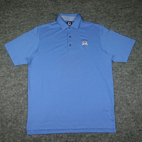 FootJoy Other - Footjoy Shirt‎ Mens Large Blue Polo Golf Performance Stretch The Hideout Adult